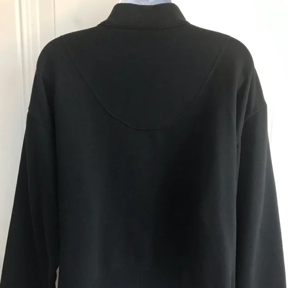🔴 4/$15 A New Day Black mock neck 1/2 zip pullover sweatshirt size L in EUC - Picture 10 of 14